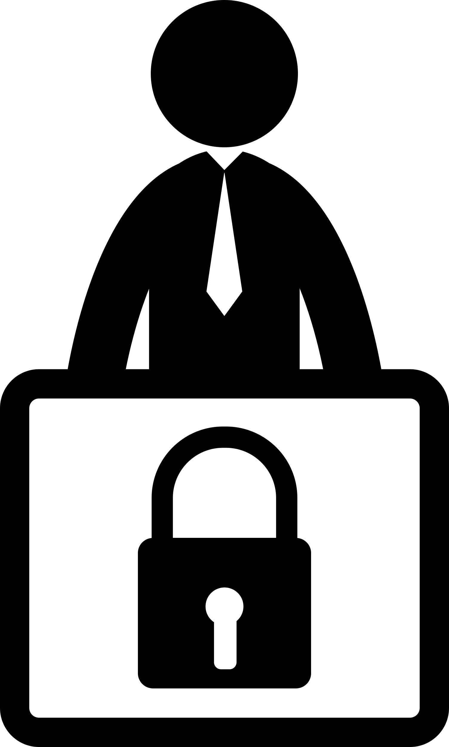 Man With A Lock Padlock Signal Stencil Svg Design File Free Vectors